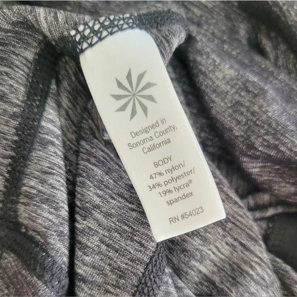 11: ATHLETA Mind Over Mat Capri Leggings | Charcoal | Size- S - Picture 9 of 13